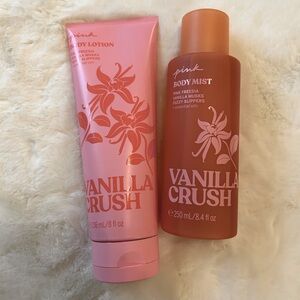 Pink Victoria Secret Vanilla Crush Lotion and Body Mist Set